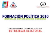 EL MARCO ESTRATEGICO ESTRATEGIA ELECTORAL MEDIOS DE CAMPAÑA PARTES DE UNA CAMPAÑA.