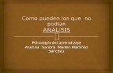 Psicología del aprendizaje Alumna: Sandra Marlen Martínez Sánchez.