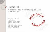 Tema 8: Gestión del marketing de los servicios Patricia Nieto Madroñero Diana Ruíz Abad Henar Domínguez Cuenca Adrían Pilar Calvo Alison Leonard Laura.