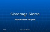 10/08/2015 Sistemas Sierra, SA de CV 1 Sistemas Sierra Sistema de Compras.