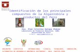 Identificación de los principales compuestos de la Algarrobina y productos del Perú Dra. Elen Cristina Quispe Chávez Laboratorio de Productos Naturales.