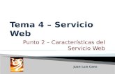 Punto 2 – Características del Servicio Web Juan Luis Cano.