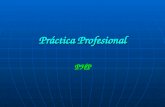 Práctica Profesional PHP. IS 185 Profesor: MOLINA, Carlos Conceptos básicos PHP acrónimo: Hypertext Preprocessor, es un lenguaje interpretado de alto.