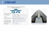 Introducción La Asociación Internacional de Transporte Aéreo, (en inglés "International Air Transport Association" o I.A.T.A.). inglés La I.A.T.A. surge.
