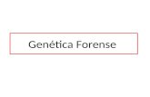 Genética Forense. Es el uso de ciertas técnicas empleadas en genética para la identificación de los individuos en base al análisis del ADN. genéticaADN.