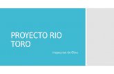 PROYECTO RIO TORO Inspeccion de Obra. Avance certificación.