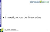 UNIVERSIDAD TECNOLÓGICA ECOTEC. ISO 9001:2008 Investigacion de Mercados Ec. _Pablo Letamendi DOCENTE UNIVERSIDAD ECOTEC 1.