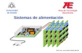Sistemas de alimentación Universidad de Oviedo Área de Tecnología Electrónica ATE Univ. de Oviedo SISAL001.00.