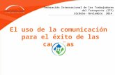 El uso de la comunicación para el éxito de las campañas Por Diego Serrano Escuela de Verano / Juventud ITF / Comunicaciones integradas Federación Internacional.