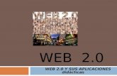 WEB 2.0 WEB 2.0 Y SUS APLICACIONES didácticas. ¿Qué es la Web 2.0? Web 2.0 es la transición que se ha dado de aplicaciones tradicionales hacia aplicaciones.