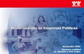 Modernización de Empresas Públicas Noviembre 2005.