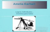 Amelia Earhart Logros individuales... inventiva para todos ©2012, TESCCC Grade 2 Unit 6, Lesson 2.