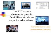 Fernando Guerra López Universidad de Cantabria Las TICs como elementos para la flexibilización de los espacios educativos.