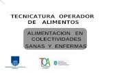 TECNICATURA OPERADOR DE ALIMENTOS ALIMENTACION EN COLECTIVIDADES SANAS Y ENFERMAS.