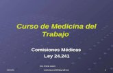 Curso de Medicina del Trabajo Comisiones Médicas Ley 24.241 22/09/20151 Dra. Estela Lázaro estela.lazaro2009@gmail.com.