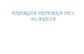 ENERGÍA INTERNA DEL PLANETA. CAPAS DE LA TIERRA.