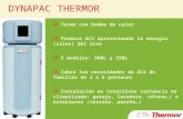 Termo con bomba de calor  Produce ACS aprovechando la energía (calor) del aire  2 modelos: 200L y 250L  Cubre las necesidades de ACS de familias de.