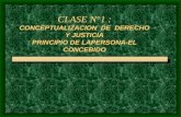 CLASE N°1 : CONCEPTUALIZACION DE DERECHO Y JUSTICIA PRINCIPIO DE LAPERSONA-EL CONCEBIDO.