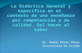 Dr. Ramón Pérez Pérez Universidad de Oviedo. RENOVAR EL CONCEPTO DE EDUCACIÓN Y LOS PROCESOS FORMATIVOS 1/2 CONOCIMIENTO Y APRENDIZAJE Sobre el concepto.