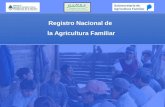Registro Nacional de la Agricultura Familiar Subsecretaría de Agricultura Familiar.