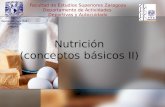 Facultad de Estudios Superiores Zaragoza Departamento de Actividades Deportivas y Autocuidado Nutrición (conceptos básicos II)