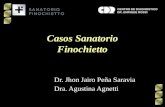 Casos Sanatorio Finochietto Dr. Jhon Jairo Peña Saravia Dra. Agustina Agnetti.