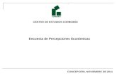 CENTRO DE ESTUDIOS CORBIOBÍO Encuesta de Percepciones Económicas CONCEPCIÓN, NOVIEMBRE DE 2011.