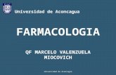 FARMACOLOGIA QF MARCELO VALENZUELA MIOCOVICH Universidad de Aconcagua.