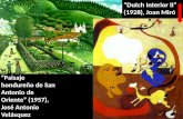 “Paisaje hondureño de San Antonio de Oriente” (1957), José Antonio Velásquez “Dutch Interior II” (1928), Joan Miró.