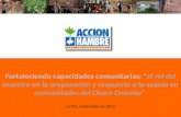 Fortaleciendo capacidades comunitarias: “el rol del maestro en la preparación y respuesta a la sequía en comunidades del Chaco Cruceño” La Paz, noviembre.