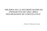 “MEJORA EN LA SECUENCIACIÓN DE PRODUCTOS DE UNA LÍNEA MOLDEADORA DE CHOCOLATES” Omar Coloma Hurel.