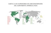 CARTA A LOS SUPERIORES DE CIRCUNSCRIPCIÓN DEL CONTINENTE AMÉRICA/ASIA.