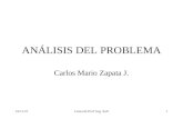 19/10/2015Línea de Prof. Ing. Soft1 ANÁLISIS DEL PROBLEMA Carlos Mario Zapata J.