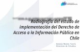 Radiografía del estado de implementación del Derecho de Acceso a la Información Pública en Chile Daniela Moreno Tacchi Directora de Estudios.