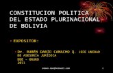 CONSTITUCION POLITICA DEL ESTADO PLURINACIONAL DE BOLIVIA