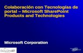 Colaboración con  Tecnologías  de  portal  – Microsoft SharePoint Products and Technologies