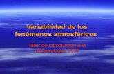Variabilidad de los fenómenos atmosféricos