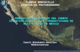 PRONÓSTICO DEL IMPACTO DEL CAMBIO CLIMÁTICO GLOBAL EN LA  PRODUCTIVIDAD DE MAÍZ Y TRIGO EN MÉXICO