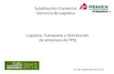 Logística, Transporte y Distribución d e amoniaco de PPQ