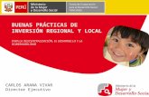 BUENAS PRÁCTICAS DE INVERSIÓN REGIONAL Y LOCAL