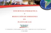 EFICIENCIA ENERGETICA Y REDUCCIÓN DE EMISIONES EN  PLANTA DE GAS