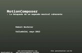 MotionComposer - La búsqueda de un mapeado musical coherente
