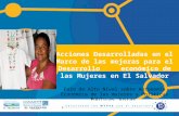 Un Modelo de desarrollo de la Empresarialidad  Femenina para El Salvador 31 Octubre de 2011