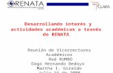 Desarrollando interés y actividades académicas a través de RENATA
