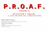 P.R.O.A.F. PROGRAMA DE ARTICULACIÓN Y FONACIÓN