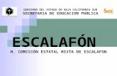 GOBIERNO DEL ESTADO DE BAJA CALIFORNIA SUR SECRETARIA DE EDUCACION PUBLICA