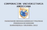 FACULTAD DE CIENCIAS JURIDICAS Y POLITICAS PROGRAMA DE DERECHO BARRANQUILLA- COLOMBIA- 2013