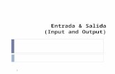 Entrada & Salida (Input and Output)