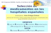 Selección de medicamentos en los hospitales españoles