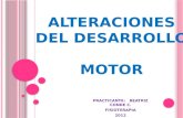 ALTERACIONES DEL DESARROLLO  MOTOR